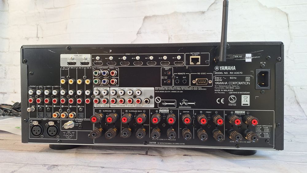 9.2 Yamaha RX-A3070 Wi-fi BT 4k Atmos ARC MusicCast 150W