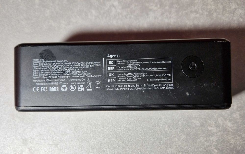 PAIDASHU powerbank 27000 MAH