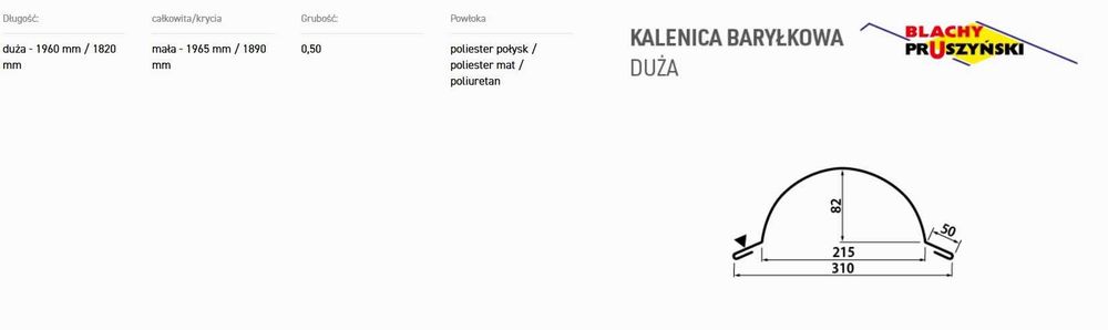 gasior, kalenica braylkowa pruszynski , Prumax  , nowa 7016 kolor