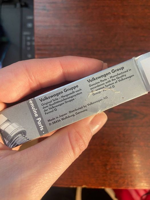 Свічка запалювання оригінал  на VW, AUDI, SKODA