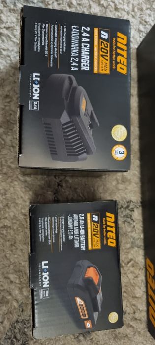 Szlifierka akumulatorowa Niteo+ładowarka +bateria