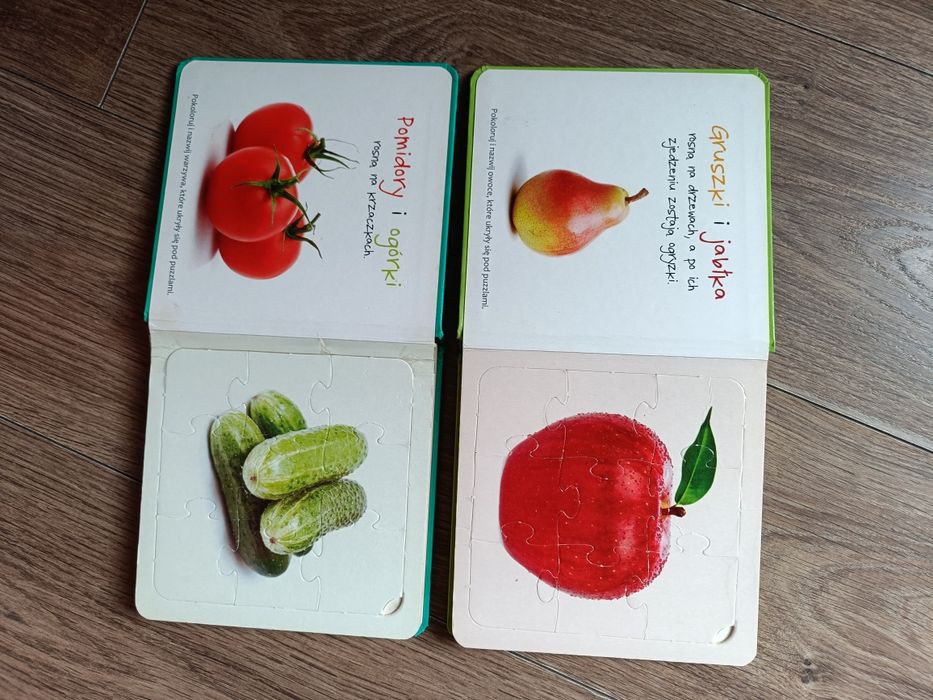 Owoce warzywa książeczki puzzle