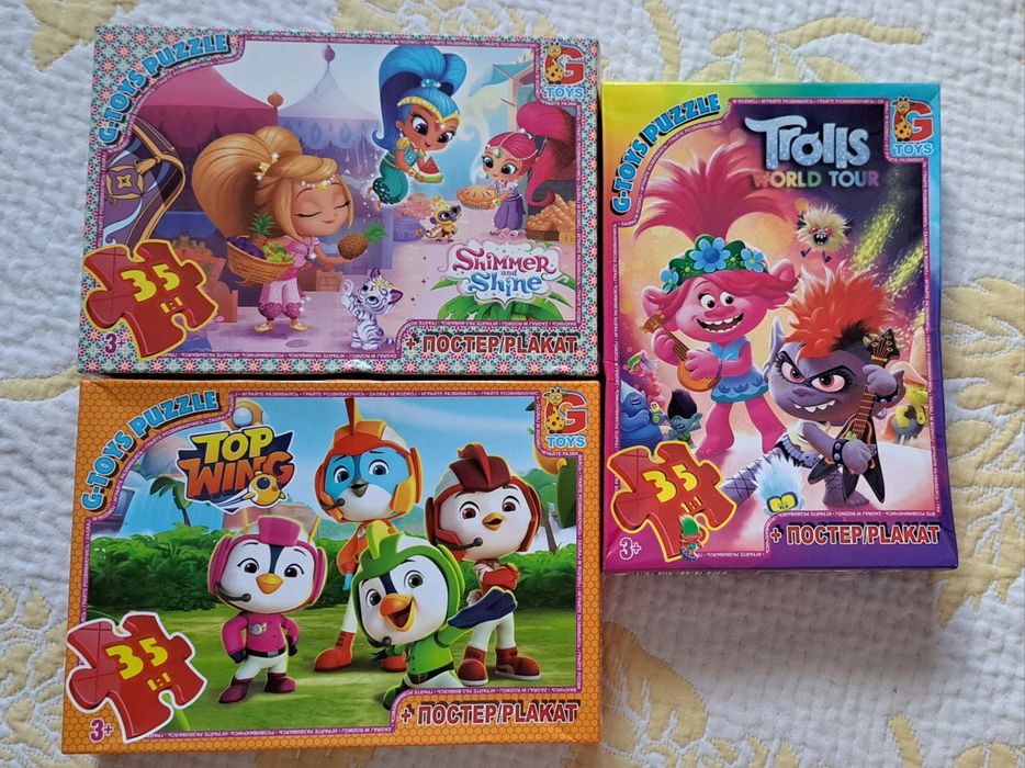 Пазли дитячі різні