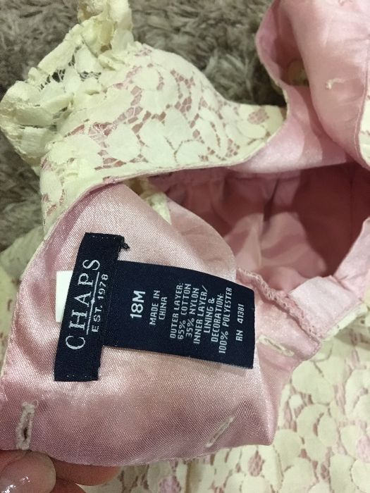 Vestido cerimonia 18 meses