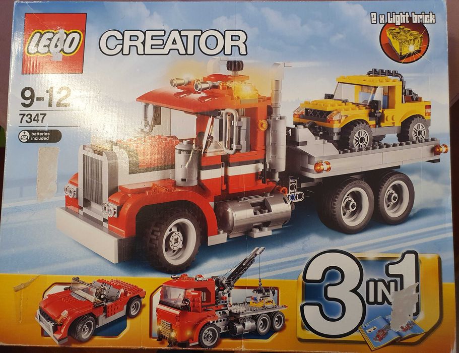 Lego Creator 7347 Transporter Samochodów GDAŃSK kompletny + gratis!