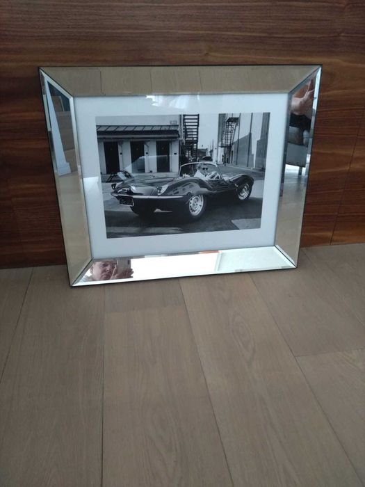 wydruk Steve McQueen w srebrnej ramie