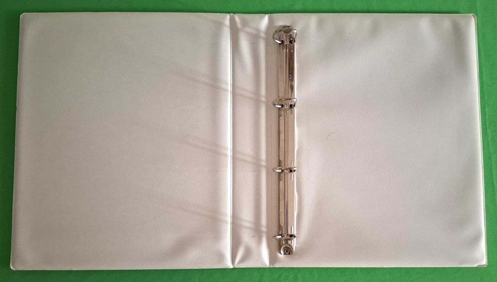 Pastas de arquivo A4 de 4 argolas D, lombada 45mm, brancas