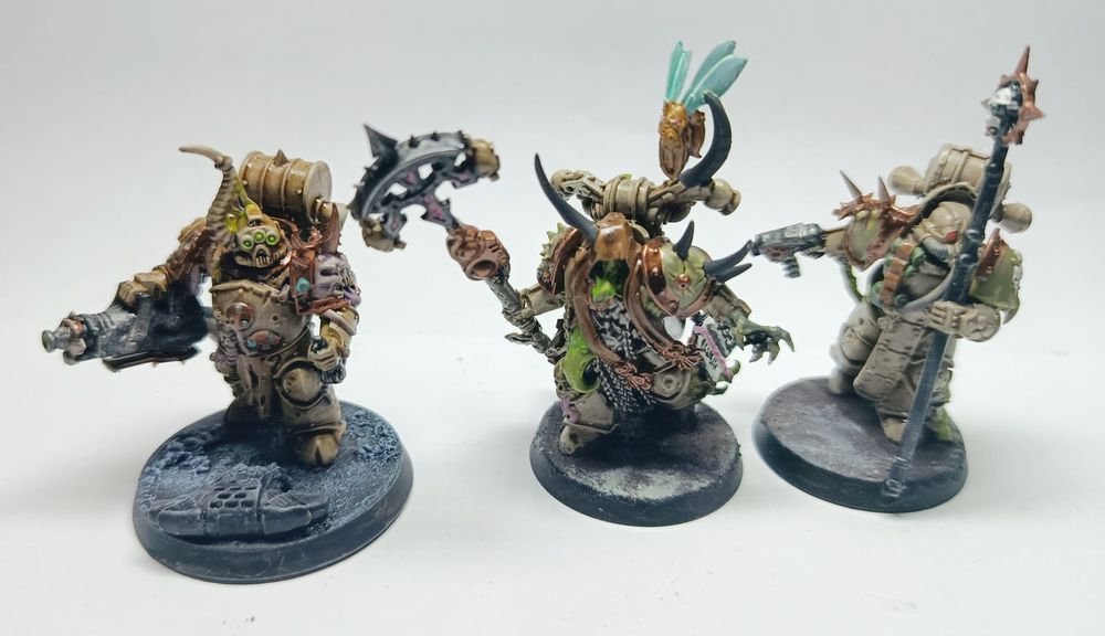 3X PLAGUE MARINES Death Guard Warhammer 40k konwersja