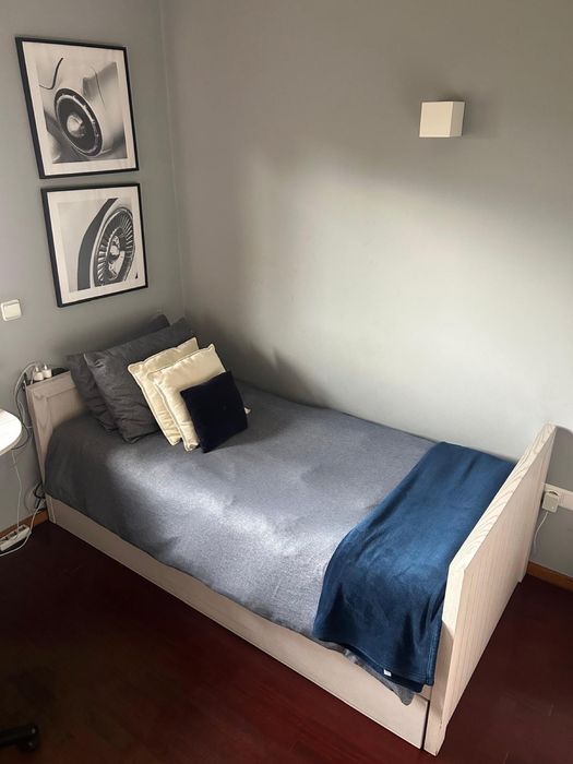 Conjunto de quarto *cama dupla*roupeiro*secretaria*movel arrumos*