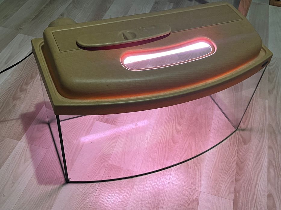 Akwarium 55l + pokrywa z lampą