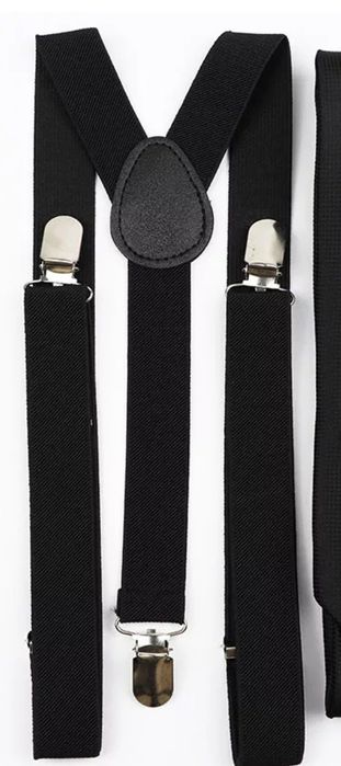 Conjunto suspensórios com laço ou gravata novos