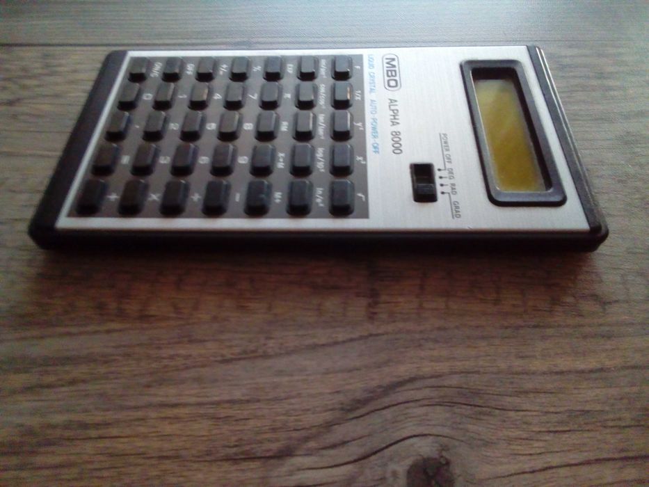 kalkulator mbo alpha 8000, Made in Japan