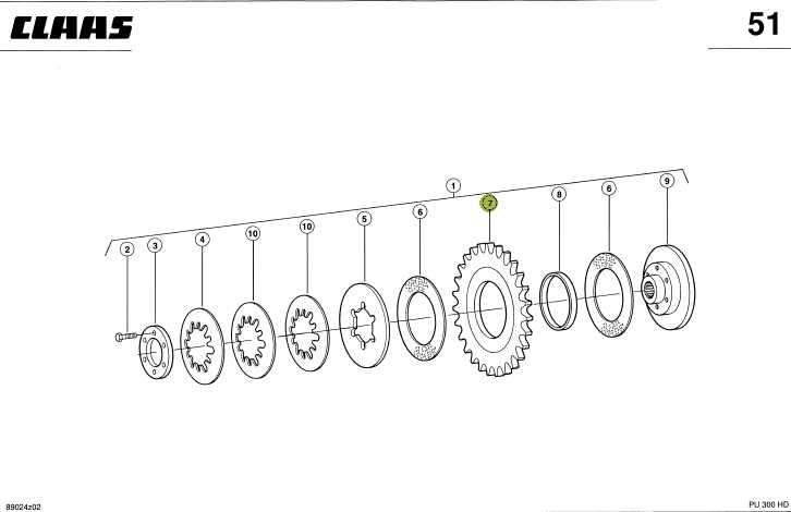 Koło łańcuchowe Z23 sprzęgła ciernego przystawki CLAAS PU