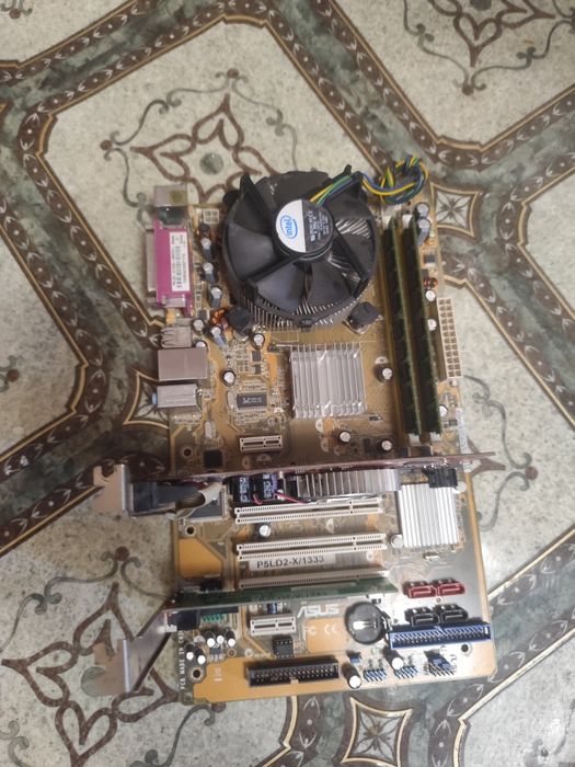 Рабочий комплект ПК 2 ядра, ddr2 2 Гб, видео 256мб