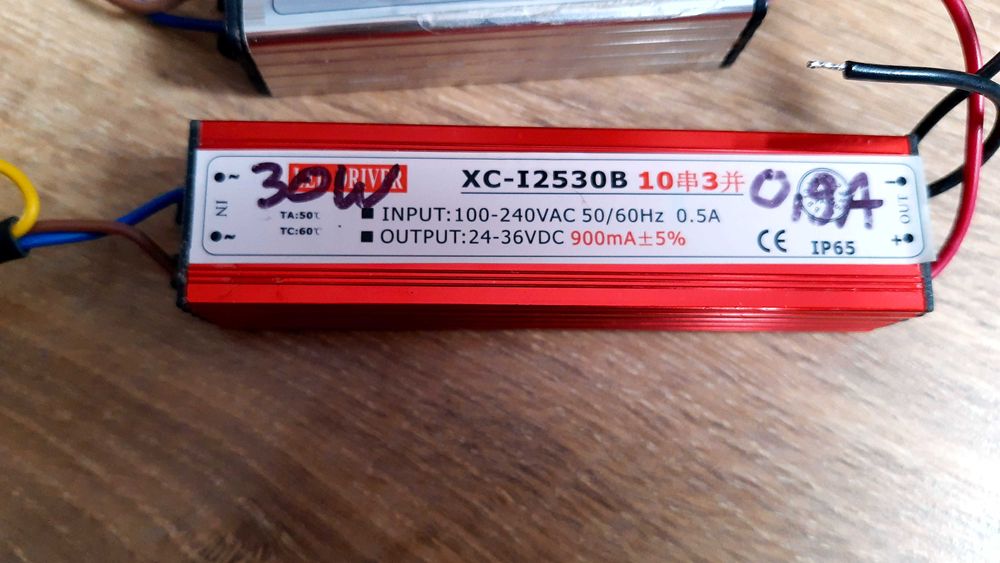Zasilacze driver led 30W 40W 50W do naświetlaczy led