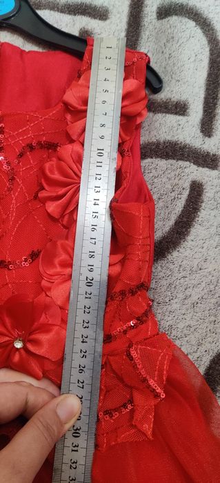 Нарядное платье. Красное платье. Платье для девочки 5-6-7