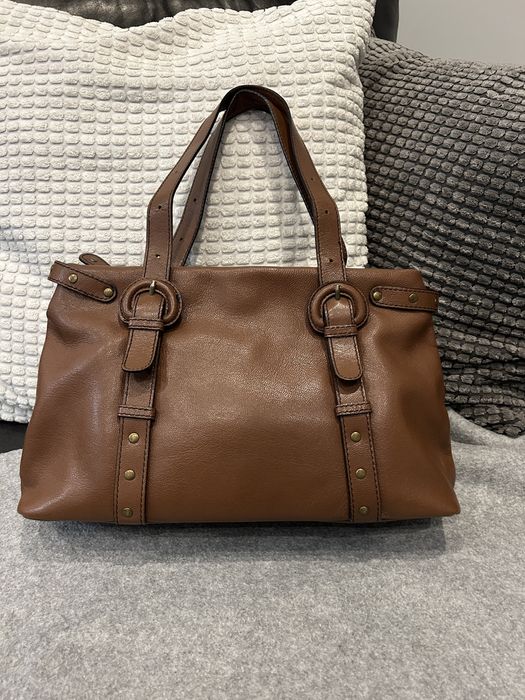 Skorzana elegancka torebka