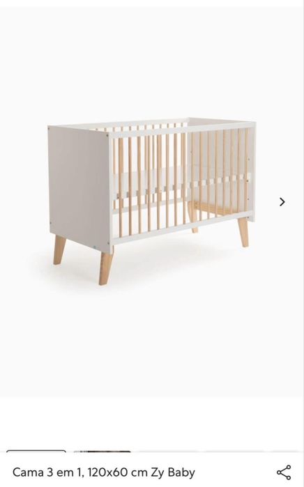 Cama zy baby  3 em 1  mais Colchao