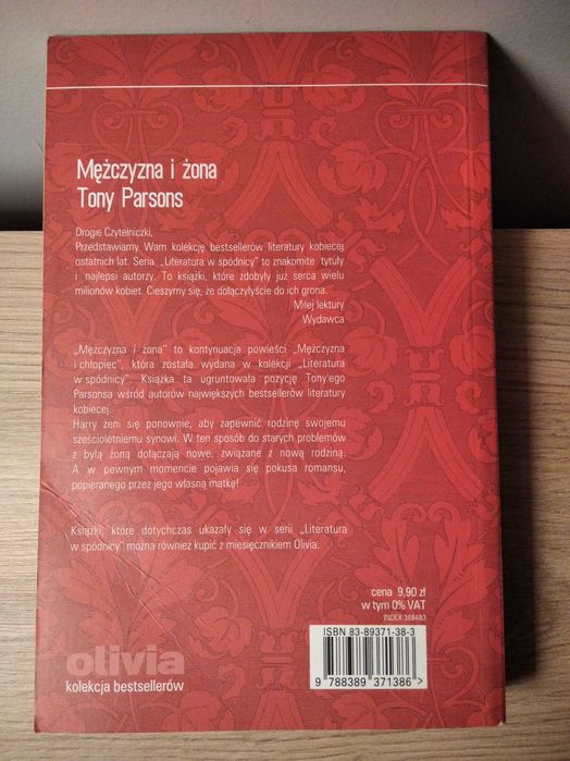 Mężczyzna i żona. Tony Parsons