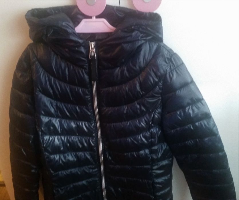 Kurtka pikowana Reserved 34 xs 164 granatowa wiosna lato