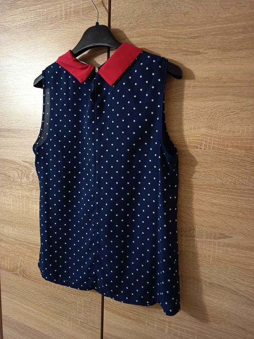 Bluzka damska bez rękawów elegancka - rozmiar 38/40