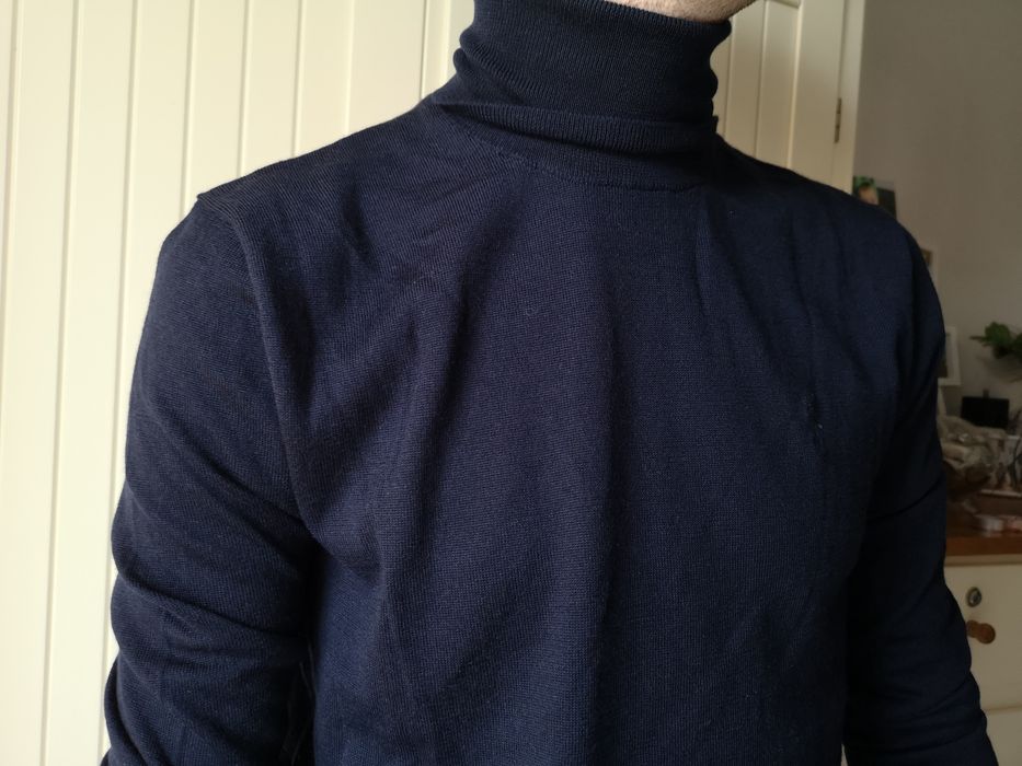 Nowy sweter golf Ralph Lauren wełna merino S M