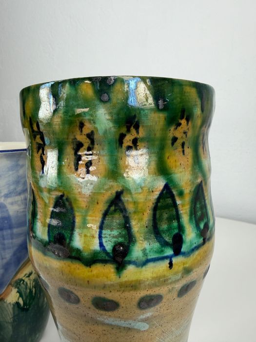 Duńskie wazony ceramiczne – Vensø Danmark + ceramika studyjna, lata 60./70.