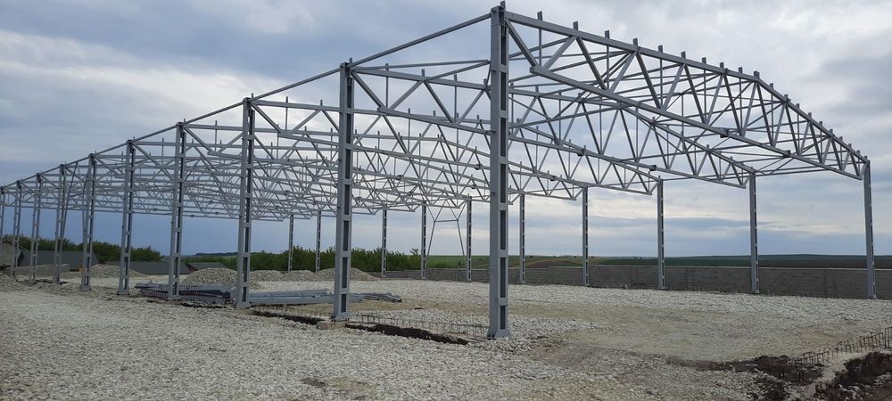 Продам металоконструкцію ангару 30х72х6 складу,  кран балка, СТО