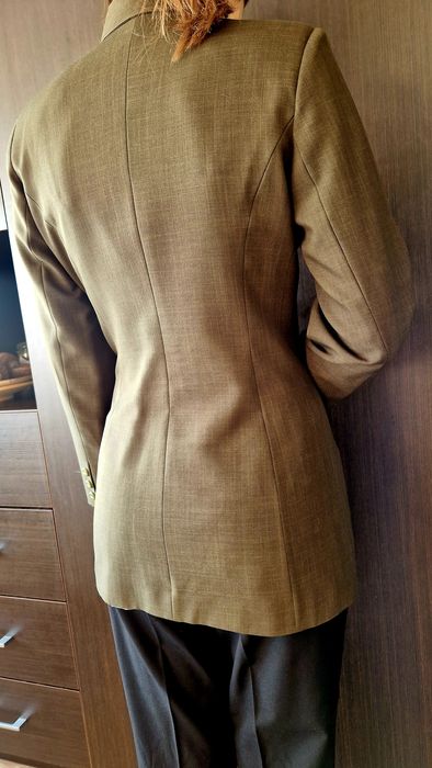 Marynarka długa zielona