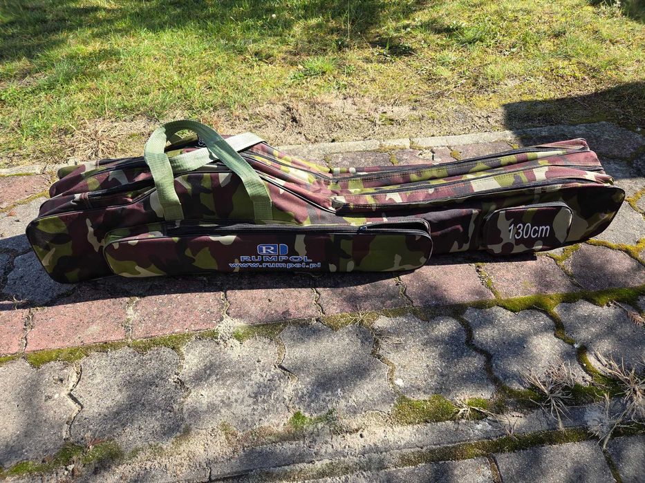 Pokrowiec na wędki 3-komorowy RUMPOL 130cm torba wędkarska