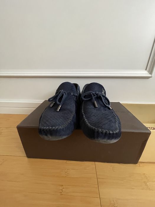 Мокасины LV 45 синие