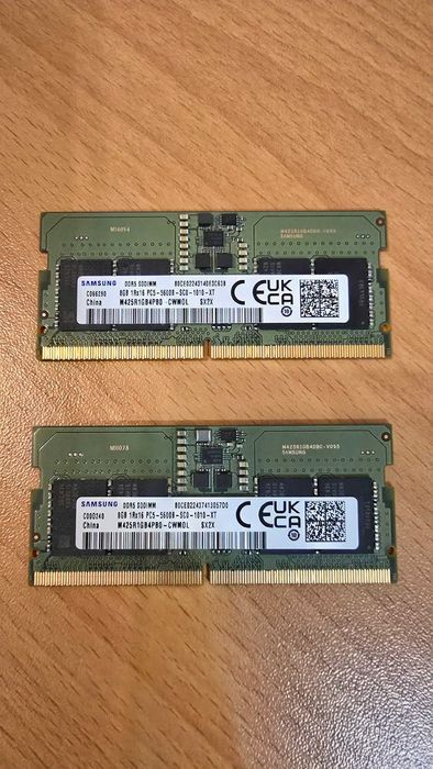 Оперативна памʼять Samsung SODIMM DDR5-5600 16384MB PC5-44800