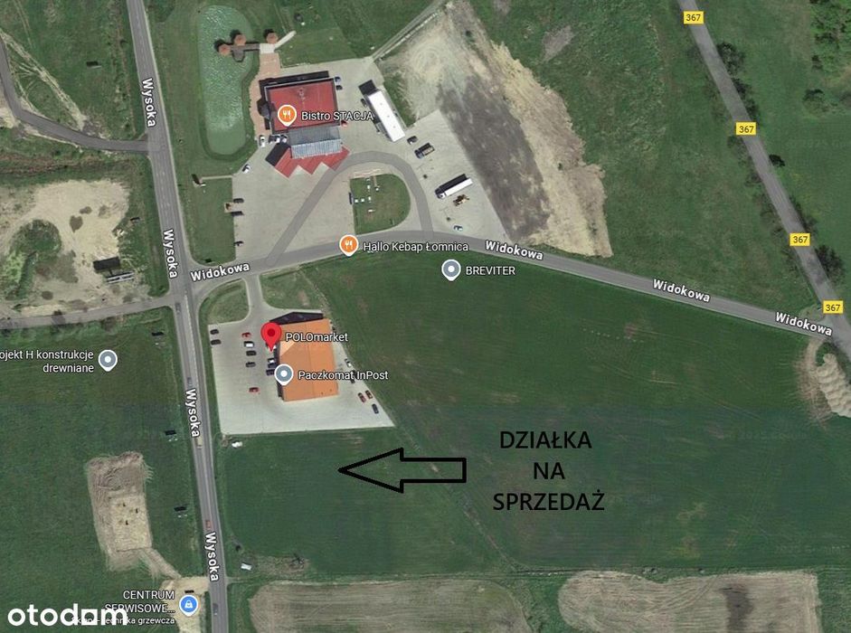 Łomnica - działka na sprzedaż 72a
