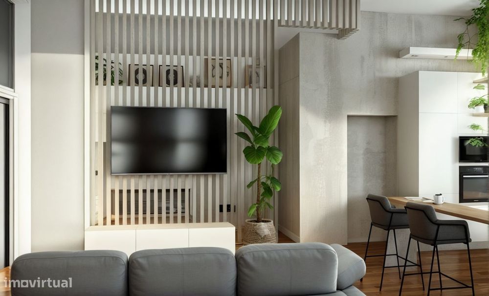 Apartamento T0 RENOVADO com vista desafogada