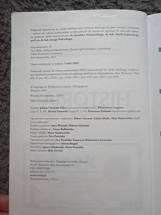 Podrecznik historia rozszerzona lo 1