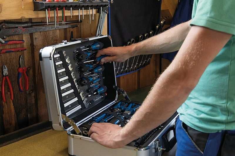 Кейс з інструментами TB150 Scheppach - інструменти на 101 предмет