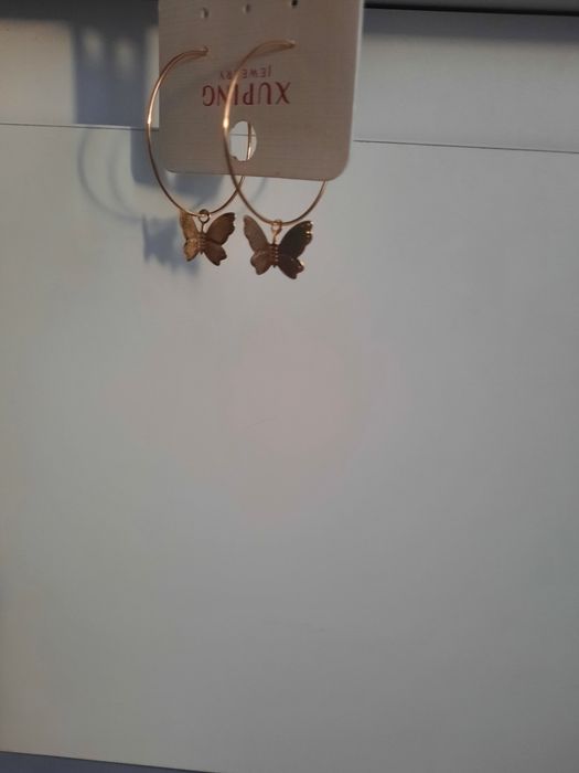 Kolczyki z motylkiem