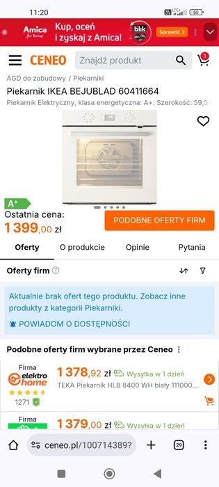 Piekarnik do zabudowy 450zł bezpłatna dostawa