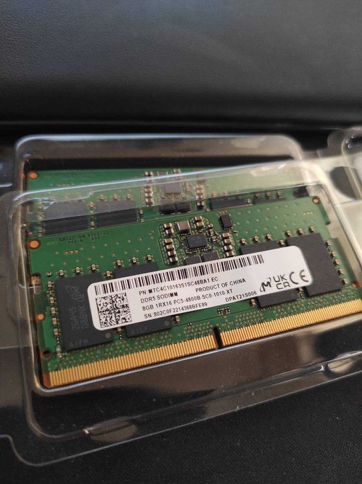 Pamięć RAM DDR5 SODIMM 16 GB [2×8 GB] 4800 MHz - nowa z demontażu!