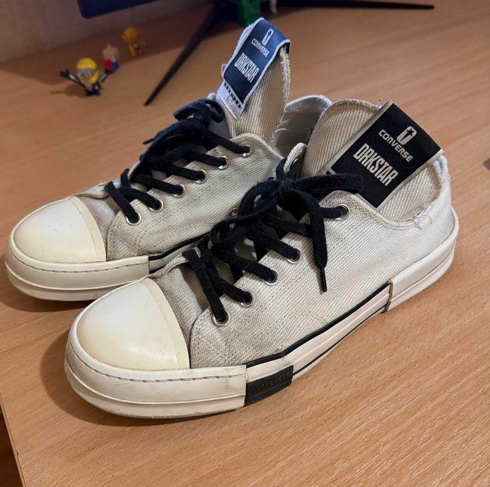 rick owens x converse drkstar low