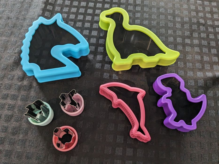 7 cortadores de bolachas, panquecas, etc