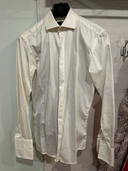 Garnitur męski ciemny granat, ciemnogranatowy + gratis koszula