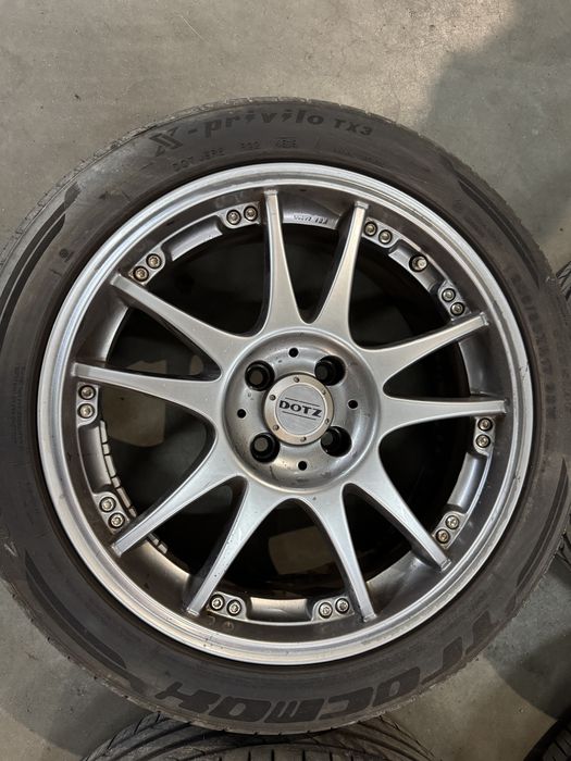 Диски 4х100 R17 DOTZ + гума літо 205/50 r17