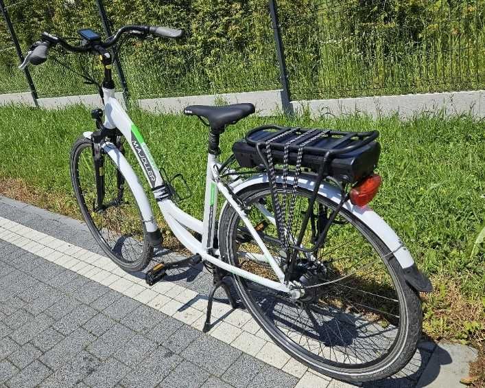 Elektryczny Rower Damski Majdller AMPERA E-bike 7-b 28" Biały - używany- elektryk