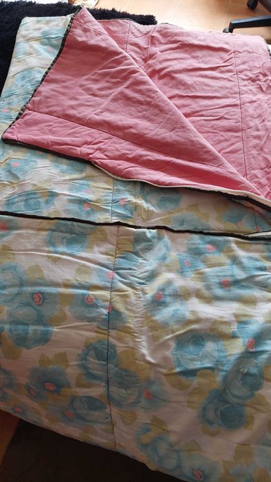 Conjunto 2 sacos cama azul e rosa
