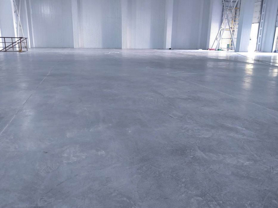 Бетонные полы. Промышленные полы. Полы для СТО. Полы для склада.