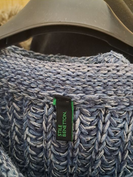 Gruby sweter z rękawem ¾, Benetton