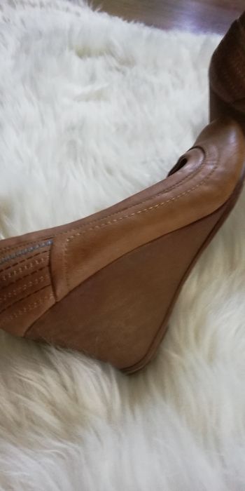 Buty na koturnie M. DASZYŃSKI 39 skóra obuwie