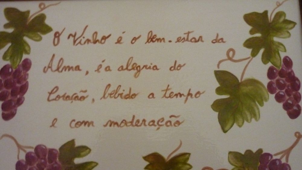 Quadro Pintado a Mao, Para Adega