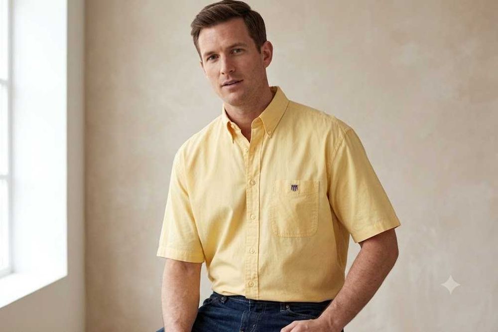 Gant Washer Poplin рр XL-XXL  рубашка из хлопка yarmouth